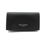 Yves Saint Laurent Vintage Pre-owned Laeder nyckelhllare Black, Dam