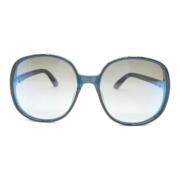 Dior Vintage Pre-owned Plast solglasgon Blue, Dam