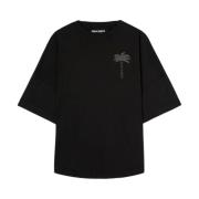 Palm Angels Svarta T-shirts och Polos Black, Herr