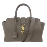 Saint Laurent Vintage Pre-owned Laeder handvskor Gray, Dam