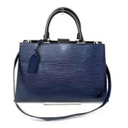 Louis Vuitton Vintage Pre-owned Laeder handvskor Blue, Dam