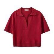 Sofie Schnoor Röd Ull Polo Blus Amalysw Red, Dam