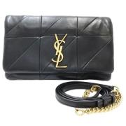 Yves Saint Laurent Vintage Pre-owned Laeder plnbcker Black, Dam