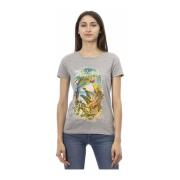 Trussardi Kortärmad Rund Hals T-shirt Gray, Dam