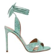 Aquazzura Högklackad sandal Green, Dam