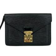 Louis Vuitton Vintage Pre-owned Laeder kuvertvskor Black, Dam