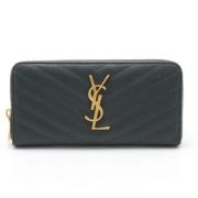 Yves Saint Laurent Vintage Pre-owned Laeder plnbcker Black, Dam