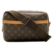 Louis Vuitton Vintage Pre-owned Canvas axelremsvskor Brown, Dam