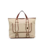 Chloé Pre-owned Pre-owned Canvas handvskor Beige, Dam