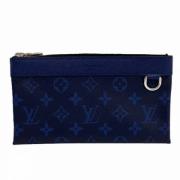 Louis Vuitton Vintage Pre-owned Laeder kuvertvskor Blue, Dam