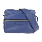 Louis Vuitton Vintage Pre-owned Laeder axelremsvskor Blue, Dam