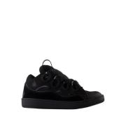 Lanvin Svart Syntetisk Curb Sneakers Black, Herr