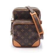 Louis Vuitton Vintage Pre-owned Canvas axelremsvskor Brown, Dam