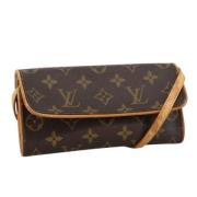 Louis Vuitton Vintage Pre-owned Canvas kuvertvskor Brown, Dam