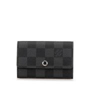 Louis Vuitton Vintage Pre-owned Canvas nyckelhllare Black, Dam