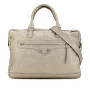 Balenciaga Vintage Pre-owned Laeder balenciaga-vskor Gray, Dam