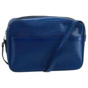 Louis Vuitton Vintage Pre-owned Laeder axelremsvskor Blue, Dam