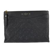 Louis Vuitton Vintage Pre-owned Canvas kuvertvskor Black, Dam