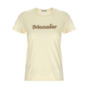 Moncler Naturliga T-shirts och Polos Beige, Dam