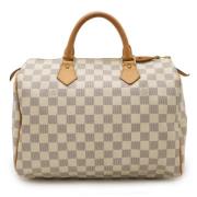 Louis Vuitton Vintage Pre-owned Canvas louis-vuitton-vskor White, Dam