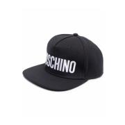 Moschino Kontrast Logo Bomull Trucker Keps Black, Herr