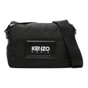 Kenzo Svarta Snygga Väskor Kollektion Black, Herr