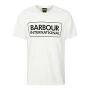 Barbour Vit Logodetalj Bomull Tee White, Herr