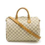 Louis Vuitton Vintage Pre-owned Canvas handvskor White, Dam