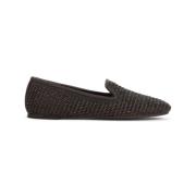 Brunello Cucinelli Rafia Slippers Brown, Dam