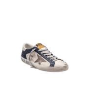 Golden Goose Laminerad stjärn lädersneakers White, Herr