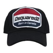 Dsquared2 Vintage baseballkeps med spänne Black, Unisex