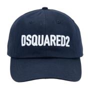 Dsquared2 Präglad Logga Baseball Cap Fibbia Blue, Unisex