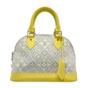 Louis Vuitton Vintage Pre-owned Canvas handvskor Yellow, Dam