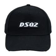 Dsquared2 Präglad Logga Baseball Cap Fibbia Black, Unisex