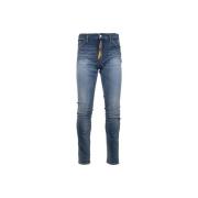 Dsquared2 Herr Dragkedja Knapp Jeans Blue, Herr