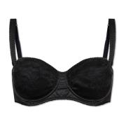 Dolce & Gabbana Silke balconette-bh Black, Dam