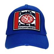 Dsquared2 Logo Patch Baseball Cap med Spänne Blue, Unisex