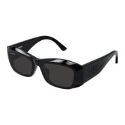 Balenciaga Bb0397Sa 003 Sunglasses Black, Dam