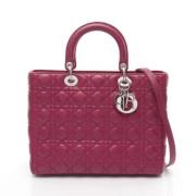 Dior Vintage Pre-owned Laeder handvskor Pink, Dam