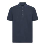 Tom Ford Blå Lyocell Polo Skjorta Klassisk Krage Blue, Herr