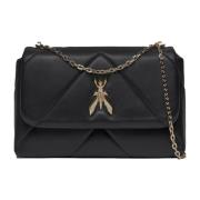 Patrizia Pepe Quiltad Svart Crossbody-väska Black, Dam