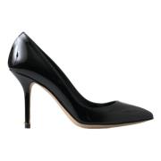 Dolce & Gabbana Elegant Lackläder Klackar Pumps Black, Dam