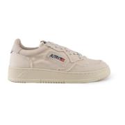 Autry Ivory Denim Low Medalist Sneakers Beige, Dam