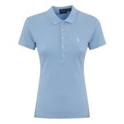 Polo Ralph Lauren Dam Pique Polo Skjorta Blå Blue, Dam