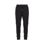 Dolce & Gabbana Jerseyjoggingbyxor med varumärkesetikett Black, Herr