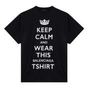 Balenciaga Kortärmad rund hals T-shirt Black, Herr