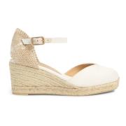 Castañer Chiarita/6/006 7 cm Wedges White, Dam