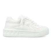 Valentino Garavani Studded Läder Sneakers White, Dam