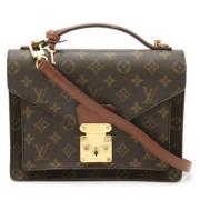 Louis Vuitton Vintage Pre-owned Canvas handvskor Brown, Herr