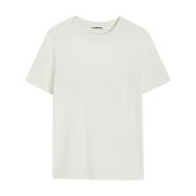 Jil Sander Vit Bomull T-shirt och Polo Beige, Dam